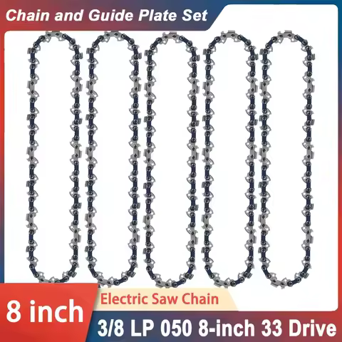 8 Inch 3/8"LP 0.050" Chainsaw Chain 33 Drive Links Portable Electric Saw Mini Chainsaw Logging Saw B