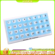 Monthly Pill Organizer 31 Compartments, 1 Per Day, 4 Week Full Month 31 Day Pill Organizer