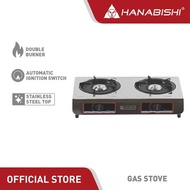 HANABISHI GAS STOVE DOUBLE BURNER STOVE