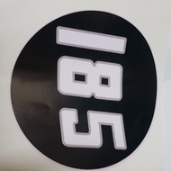 Mf185 tractor sticker round