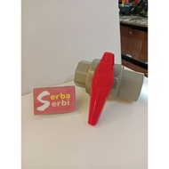 *1-1/4" PVC STOP KRAN*Stop faucet ball valve Pvc