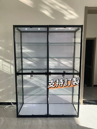 訂製玻璃展示櫃 手辦展示櫃 防塵櫃#鋼化玻璃 包安裝 玩具模型玻璃展示櫃