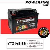 YTZ14S-BS YTZ14S BATTERY POWERFINE MONFA BATTERY YAMAHA BOLT XV950 VMAX 1700 / HONDA CB1100 VFR1200 