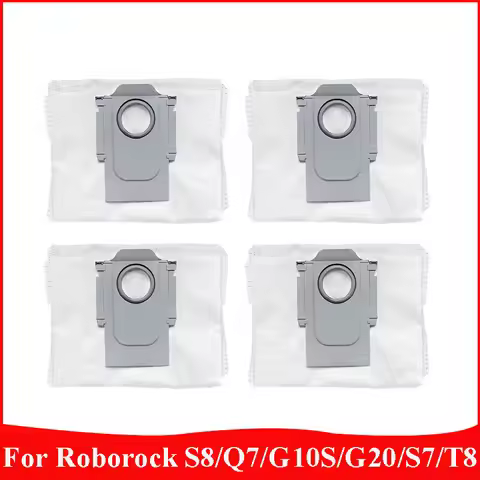 Dust Bag Fit For Roborock S8/Q7/G10S/G20/S7/T8 Robot Vacuum Cleaner Replacement Accessories Spare Pa