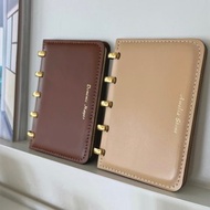 金環扣活頁真皮筆記本