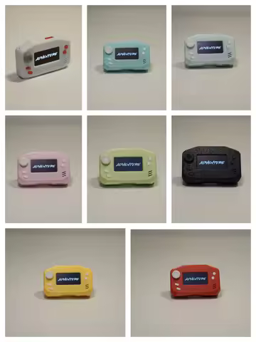 3D printed DIY super mini portable handheld game console 1.3"compatible with Arduboy FX built in 400