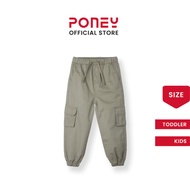 Poney Boys Army Green Poney Cargo Long Pants 80057