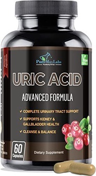 ▶$1 Shop Coupon◀  Uric Acid Advanced Formula – Kidney, Liver, Gallbladder, Urinary Tract Cleanse wit