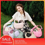 LEMAKOE WESTBRONCO [PUFFER MOONIE BAG] Puffer BAG Wanita material Nilon, With adjustableTALI, Small 