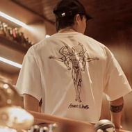 Asura Wrath cotton short sleeve sports fitness short sleeve T-shirt training loose casual men and wo