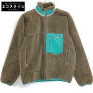 Patagonia 23055FA12 棕綠色復古抓絨外套，S碼