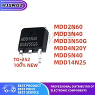 10Piece 100% New MDD2N60 MDD4N20Y MDD3N40 MDD3N50G MDD5N40 MDD14N25 TO-252 MOSFET Field effect tube 