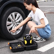 Portable Car Air Pump 120W Dc12V Led Display Lighted Tire Inflator Pump Tire Pressure Monitor Auto Emergency Supplies Air Compressors  Inflators