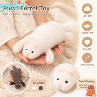 GESH1 Ferret Plush Pillow, Soft Plush Cute Expression Stuffed Ferret Toy,  Fluffy Texture Dense Stit