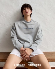(Leisure Projects) Leisure Projects Original Logo sweatshirt เสื้อเสวตเชิ๊ต จั๊มเปอร์ ผ้าคอตตอนทอลาย