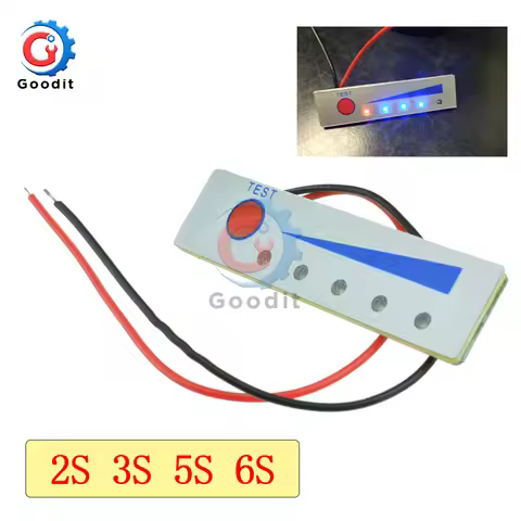 2S 3S 5S 6S 18650 Lithium Battery Capacity Indicator Battery Power Display Board Tester Li-po Li-ion