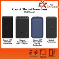 Redmi 10000mAh Powerbank | Xiaomi 33W Powerbank Pocket Edition Pro / Powerbank 3 Ultra Compact / Wir