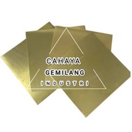 Brass Plate 0.4mm x 100mm x 100mm - Brass Plate