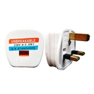 3-pin plug / AC plug / 3-pin plug with fused / pioline overplug / sungrui - PSA-6633 13A