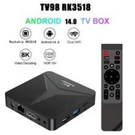 64GB Android 14 Smart TV Box With RK3518 Chip, Supports 4G/5G, WiFi 6, Bluetooth 5.0, 8K Ultra HD, V