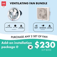 KDK Window Mount Ventilating Fan Bundle Installation Promotion