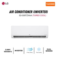 LG Wall Mounted Air Conditioner Inverter - Turbo Cool (2.0HP/18000BTU) S3-Q18TZXAA