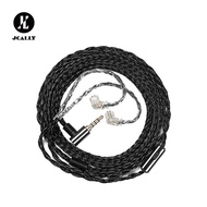 JCALLY JC16S 16 Core OFC Upgrade Cable with Microphone HIFI Earphones Upgrade Cable For KZ ZAS ZSX ZS10 PRO CRA C12 BAX