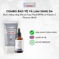 Skin protection and brightening Combo includes Altruist Face Fluid SPF50 and Vitamin C Florence faci