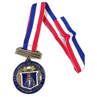 700 6cm Kagawaran Medals with Blue, Red &amp; White Lace gold silver bronze.