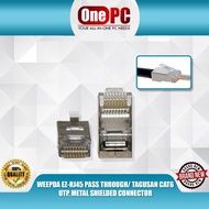 WEEPDA EZ-RJ45 PASS THROUGH/ TAGUSAN CAT6 UTP, METAL SHIELDED CONNECTOR