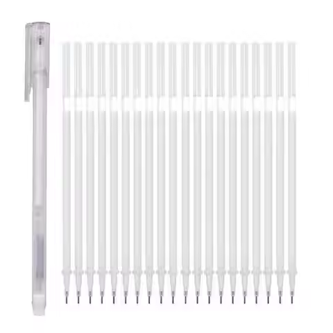 21pcs/set White Marker Pens 0.6mm Waterproof Highlighter Paint Marker Pen Sketch Drawing Art Markers
