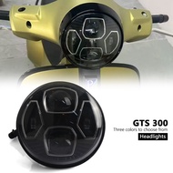 Big Sale GTS300 LED Headlight New Motorcycle Accessories Front Headlamp 3 Color For Vespa GTS 300 Gt
