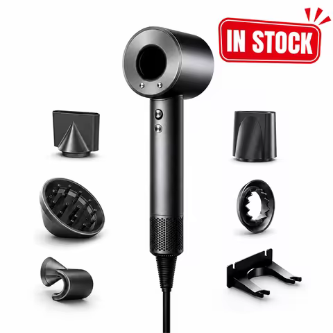 High Speed Bladeless Hair Dryer 40 Billion Negative Ions Brushless Motor Fast Drying Constant Temper