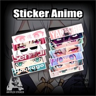MATA Anime Eyes Slap Sticker, Anime Eyes Sticker, Anime Eye Sticker, Girls Anime Slap Sticker