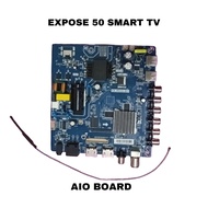 (EX1)  EXPOSE-50"LED SMART TV - ALL IN ONE BOARD, SPEAKER, STAND, TCON, RECEIVER