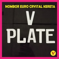 [6.6 SALE ] NOMBOR CYSTAL EURO KERETA TEBAL 4MM