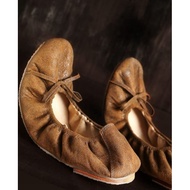 Brown Ballerina Flat Shoes