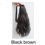 35cm Kẹp dây rút sóng nước ngắn trong cột tóc đuôi ngựa Nối tóc đuôi ngựa tổng hợp Tóc mở rộng kiểu