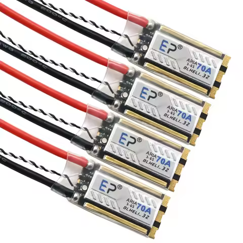 EP Aria 70A BLHeli_32 32Bit Single Brushless ESC 3-6S Current Meter Sensor for RC Airplane FPV DIY R