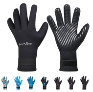 Neoprene Gloves Diving Wetsuit Gloves 3mm Flexible Thermal with Adjustable Waist Strap for Snorkelin