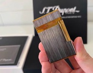 💜lighter 法國 S.T. Dupont 都彭朗聲 拉絲間金  打火機