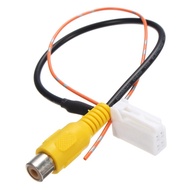 Blingshop 4 Pin Male Connector Radio Back Up Reverse Camera RCA Input