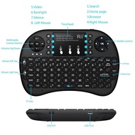 【i8 Mini Keyboard W Touchpad Mouse】 2.4Ghz Wireless Remote Control for PS4, Smart TV, TV B0X, PC