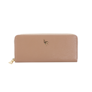 Louis Fontaine กระเป๋าสตางค์แบบยาวซิปรอบ รุ่น LIVELY - สีน้ำตาล