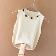 Strap Womens 2024 Summer New Sleeveless T-shirt Thin Loose Slim Casual Top