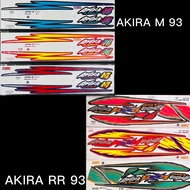 สติกเกอร์ AKIRA 110M/RR ปี93 รุ่น3 ชุดใหม่ล่าสุด เคลือบเงา เหนียว ติดทน ไม่กรอบ