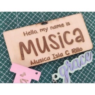 Hello, First Day! – Personalized Student Name Tag