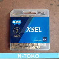 CHAIN - RANTAI SEPEDA KMC 9 speed GOLD 116L Sepeda Sparepart Termurah