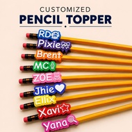 Customized Pencil Topper Name Personalized School Supplies Kids Giveaway Souvenir 3D Print
