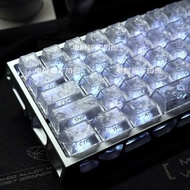 Ice Carbon Pattern Keycap PC Side Engraved Translucent Carbon Fiber Pattern Adapt to Forwarder X87 F